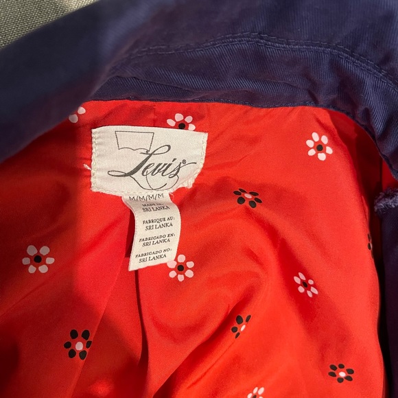 Levi’s Purple belted peacoat Sz M… - Picture 7 of 9